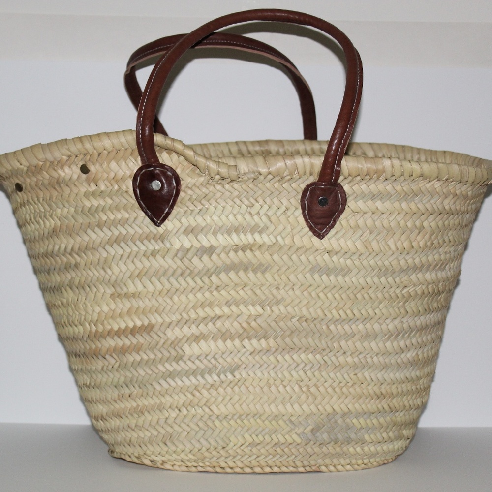 POOLSIDE "ALWAYS ON VACAY" BEACH TOTE STRAW BAG - Picture 3 of 8
